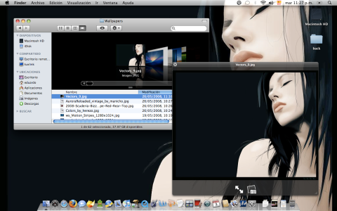 My Mac OS X desktop
